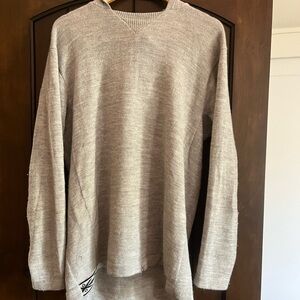 Men's Lightweight PAKA Alpaca Hooded Sweater L